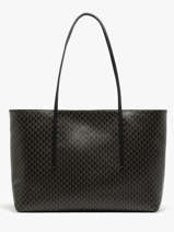 Sac Port� �paule Coated Emblem Polyester Recycl� Calvin klein jeans Noir coated emblem 4F3266G