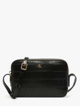 Sac Bandoulire Croc Embossed Mono Calvin klein jeans Noir croc embossed mono 4F3285G