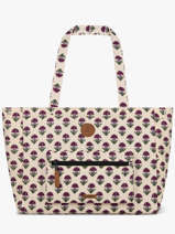 Sac Port� �paule A4 Adventurer Polyester Recycl� Cabaia Beige adventurer TOTEBAGL