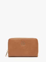 Portefeuille Lulu castagnette Marron zip CAROL035