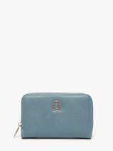 Portefeuille Carolina Lulu castagnette Bleu zip CAROL035