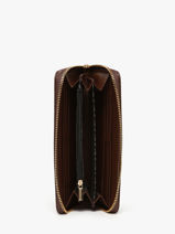 Portefeuille Lulu castagnette Marron zip CHRYS033-vue-porte