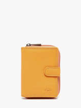 Portefeuille Cuir Katana Jaune marina 753052