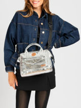 Sac Bandoulire Le Crossbody M Lucky Star Cabaia Argent lucky star STA-vue-porte