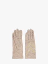 Gants Isotoner Beige women gloves 85229