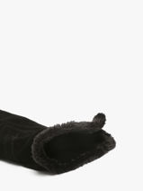 Handschoenen Isotoner Zwart women gloves 85159-vue-porte