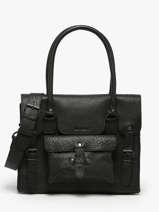 Sac Lerive Gauche M  Cuir Paul marius Noir vintage M