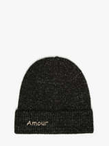 Bonnet Amour Lurex Pieces Noir joba 17151633