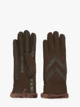Gants Isotoner Marron women gloves 85304