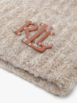 Bonnet Lauren ralph lauren Beige textile 54960080-vue-porte