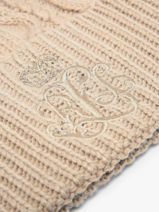 Bonnet Lauren ralph lauren Beige textile 54P04466-vue-porte