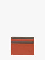 Porte-cartes Bicolor Cuir Yves renard Orange bicolor 242