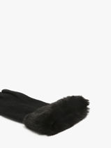 Gants Isotoner Noir women gloves 85358-vue-porte