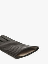 Gants Isotoner Noir women gloves 85359-vue-porte