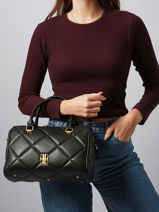 Sac Polochon June Matelass Laurent david Noir ld bags 867-vue-porte