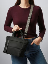 Sac Port Main Et Bandoulire Cumulus Nylon Aube Noir cumulus 101CS04-vue-porte