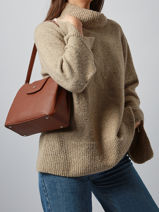 Sac Port� �paule Maya Hexagona Marron maya 2120205-vue-porte