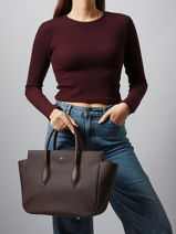 Sac  Main Daily City Lacoste Marron daily city NF4923DZ-vue-porte