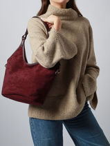 Sac Port� �paule Velvet Soft Miniprix Violet velvet soft 27591-vue-porte