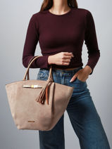 Sac Trapze Camille Laurent david Beige ld bags 969-vue-porte