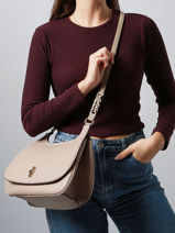 Sac Bandoulire Katy Laurent david Beige ld bags 995-vue-porte