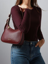 Schoudertas Est�e Laurent david Violet ld bags 890-vue-porte