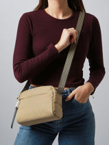 Cross Body Tas Cumulus Gerecycleerd Nylon Aube Beige cumulus 101CS01-vue-porte