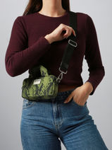 Sac Bandoulire Cobra Polyester Recycl Wouf Vert cobra BM250019-vue-porte