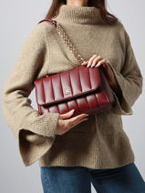 Sac Bandoulire Th Grace Polyurethane Tommy hilfiger Rouge th grace AW17669-vue-porte