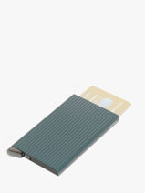 Porte-cartes Aluminium Secrid Bleu fluted CFL-vue-porte