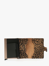 Porte-cartes Animal Cuir Secrid Beige animal MLE-vue-porte