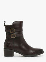 Bottines  Talon En Cuir Tt. bagatt Marron women 41006100