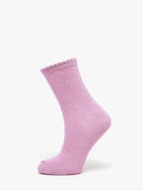 Chaussettes Pieces Rose socks women 17078534