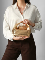 Longchamp Le pliage xtra gold Sac port main Or-vue-porte