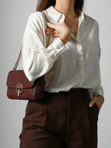 Sac Bandoulire Moon Cuir Vanessa bruno Violet moon 5V40533-vue-porte