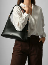 Sac Port paule Jess Cuir Vanessa bruno Noir jess 30V40916-vue-porte