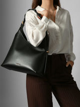 Sac Port paule Jess Cuir Vanessa bruno Noir jess 30V40917-vue-porte