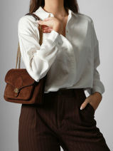 Sac Port paule Bradley Lauren ralph lauren Marron bradley 31974553-vue-porte