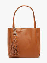 Sac Port paule Helena Cuir Francinel Marron helena 22945