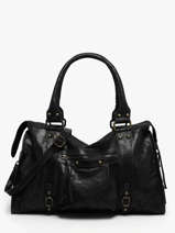 Sac Port� �paule A4 Spazzolato Cuir Milano Noir spazzolato SP24095