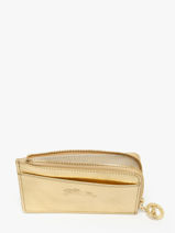 Longchamp Le pliage xtra gold Porte billets/cartes Or-vue-porte