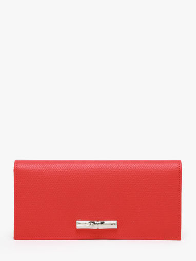 Longchamp Le roseau Portefeuille Rouge