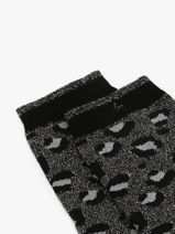 Chaussettes Femme Jeanne & Serge Cabaia Gris socks women SER-vue-porte