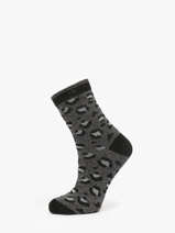 Chaussettes Femme Jeanne & Serge Cabaia Gris socks women SER