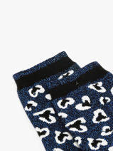 Chaussettes Femme Myriam & Sonia Cabaia Bleu socks women SON-vue-porte