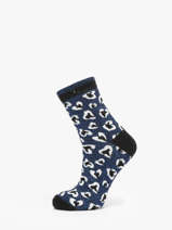 Chaussettes Femme Myriam & Sonia Cabaia Bleu socks women SON