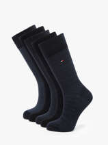 Chaussettes Homme 5 Paires Bo�te Cadeau Tommy hilfiger Bleu socks 71235374