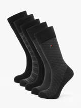 Chaussettes Homme 6 Paires Bote Cadeau Tommy hilfiger Noir socks 71235373