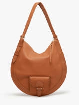 Sac Hobo M Cuir Paul marius Orange vintage M