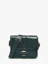 Sac Bandoulire L'essentiel Minuit Cuir Paul marius Vert minuit ESSENMIN